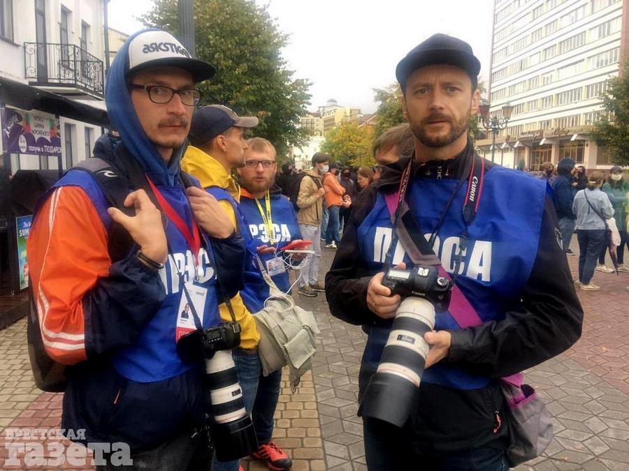 Брестские журналисты на акции протеста