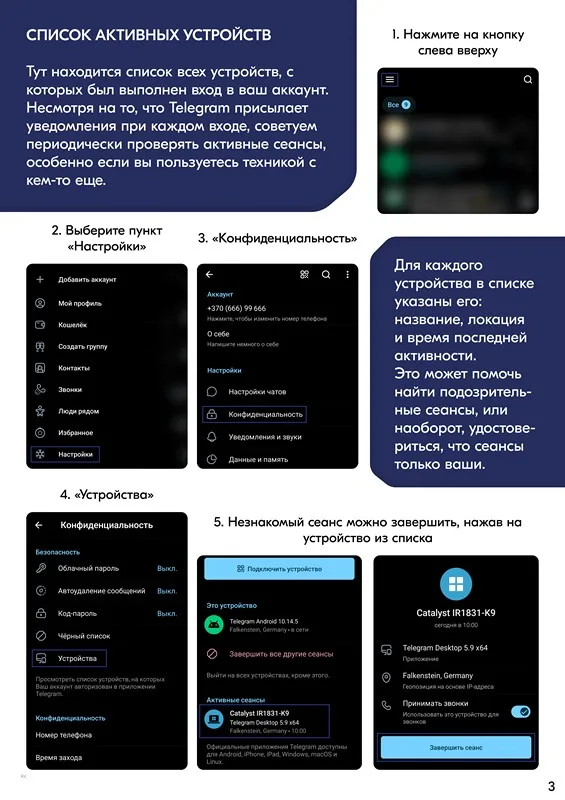 Шпаргалка по безопасности: Telegram