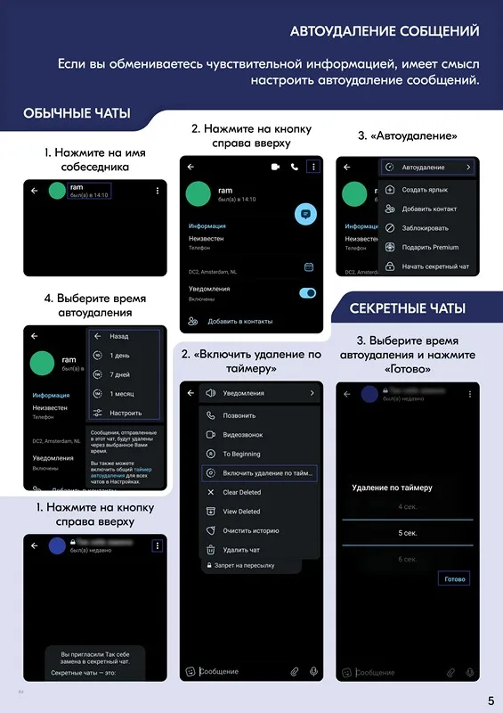 Шпаргалка по безопасности: Telegram